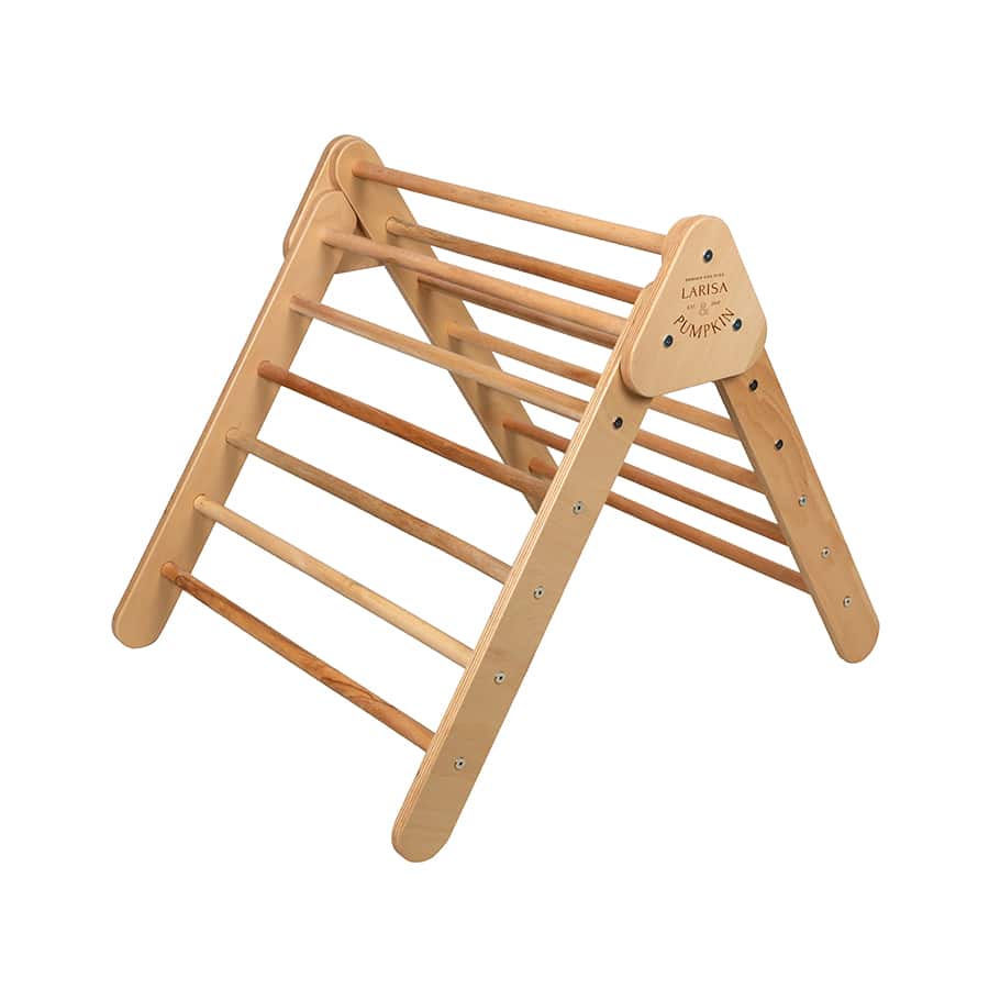 Pikler Triangle Climbing Toy Natural Beech Wood