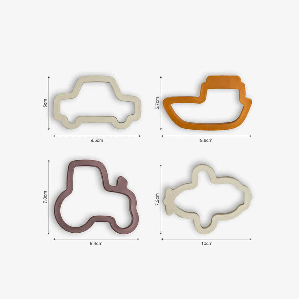 Citron Vehicles Sandwich Cutters Set of 4