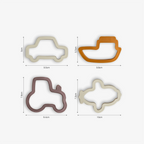 Citron Vehicles Sandwich Cutters Set of 4