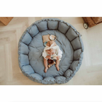 Play & Go Bloom Organic Babymat Dusty Blue