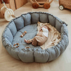 Play & Go Bloom Organic Babymat Dusty Blue