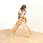 Larisa & Pumpkin Wooden Pikler Climbing Triangle
