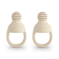 Mushie Silicone Fresh Food Feeder 2 Pack Shifting Sand