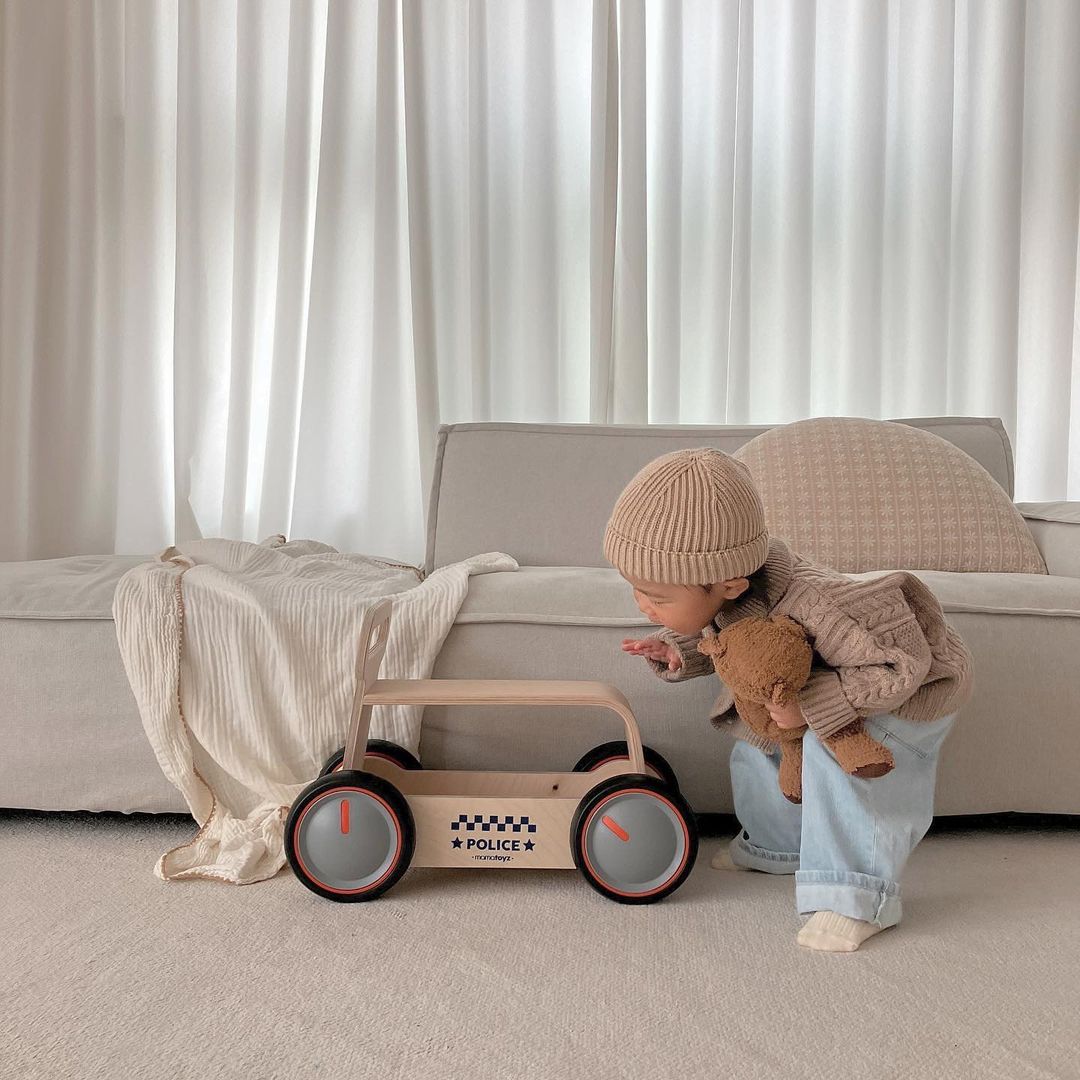 MamaToyz DriveMe Wood Baby Walker & Ride-On