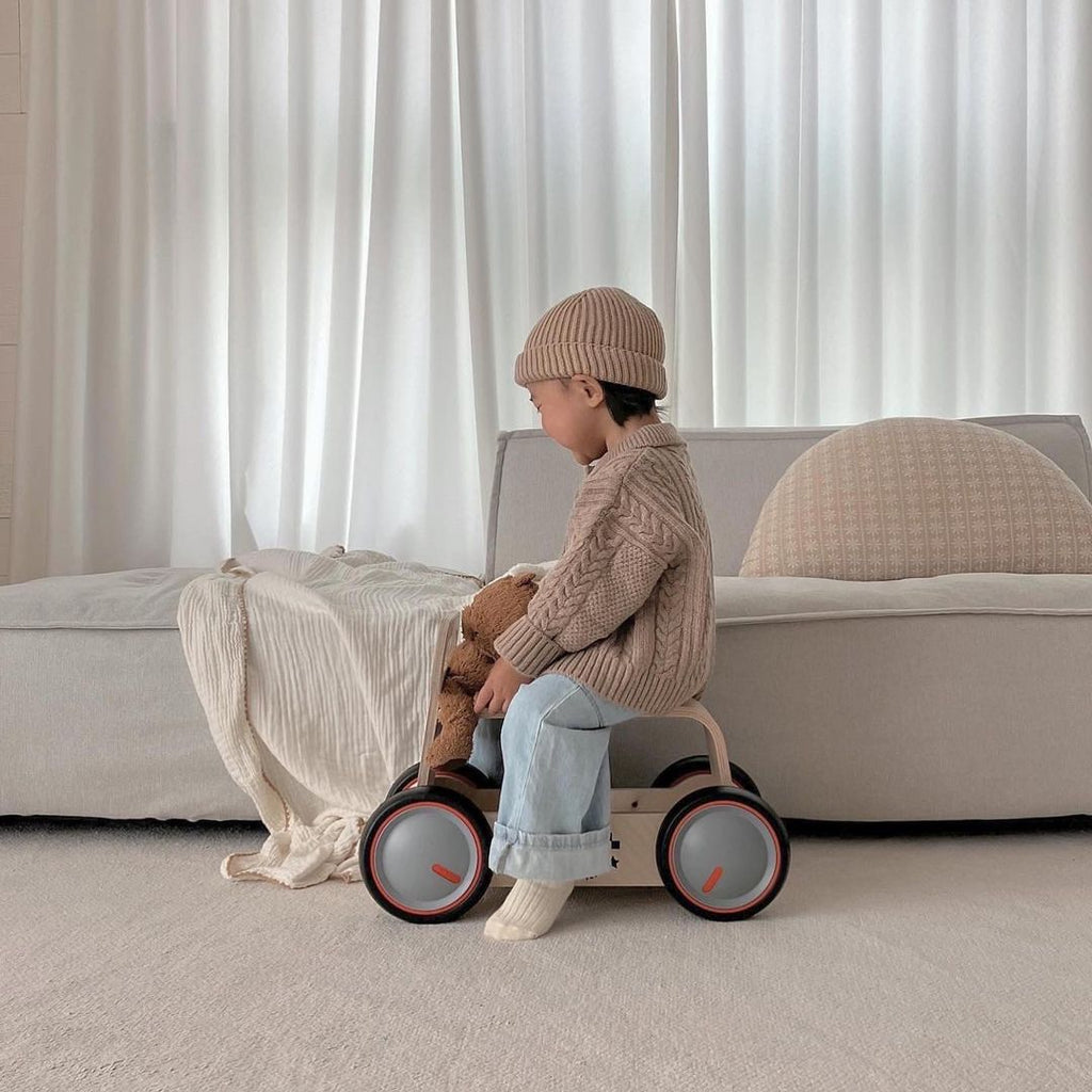 MamaToyz DriveMe Wood Baby Walker & Ride-On