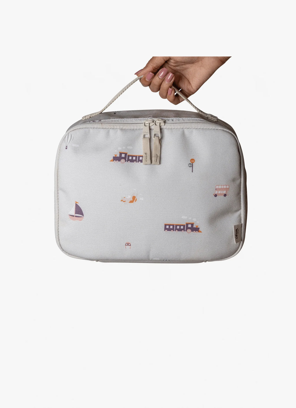 Citron Vehicles Insulated Square Lunch Bag
