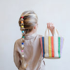 Mimi & Lula Rainbow Ribbon Basket Bag