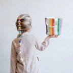 Mimi & Lula Rainbow Ribbon Basket Bag