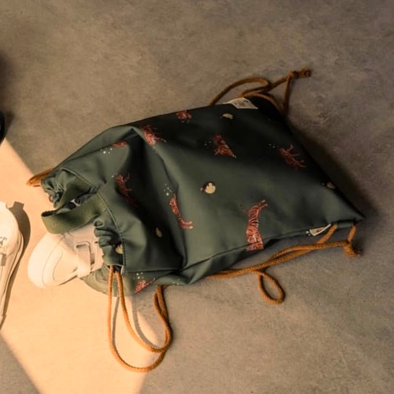 Citron Drawstring Wet Bag Tiger