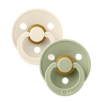 BIBS Colour Pacifiers 2 Pack Ivory/Sage