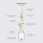 BIBS Baby BPA-Free PP Bottle Set 5.1 oz Baby Blue