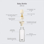 BIBS Baby BPA-Free PP Bottle Set 9.1 fl oz Latex Baby Blue