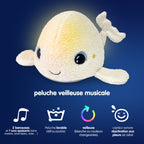Pabobo Whale Night Light White