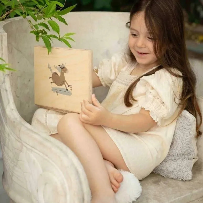 Larisa and Pumpkin Wooden Chalkboard Laptop