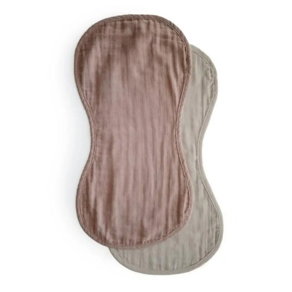 Mushie Organic Cotton Muslin Burp Cloth 2 Pack