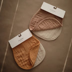 Mushie Organic Cotton Muslin Burp Cloth 2 Pack