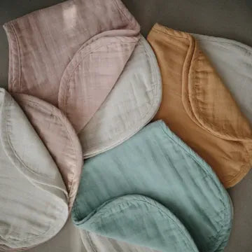 Mushie Organic Cotton Muslin Burp Cloth 2 Pack