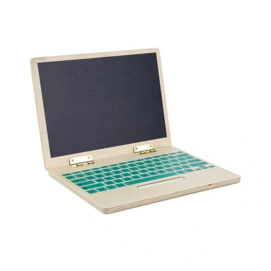 Larisa and Pumpkin Wooden Chalkboard Laptop