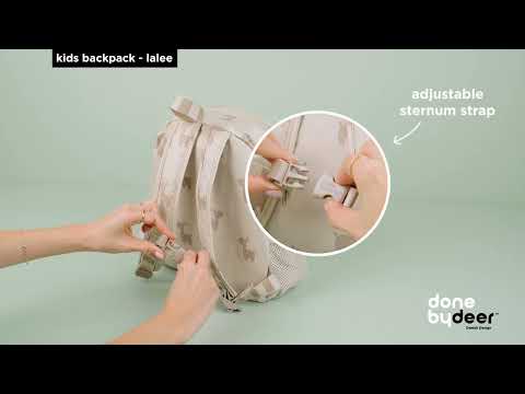 Done by Deer Croco Kids Backpack Green