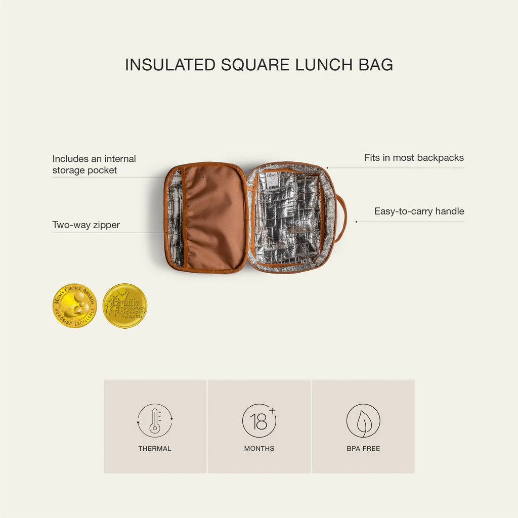 Citron Tiger Insulated Square Lunch Bag