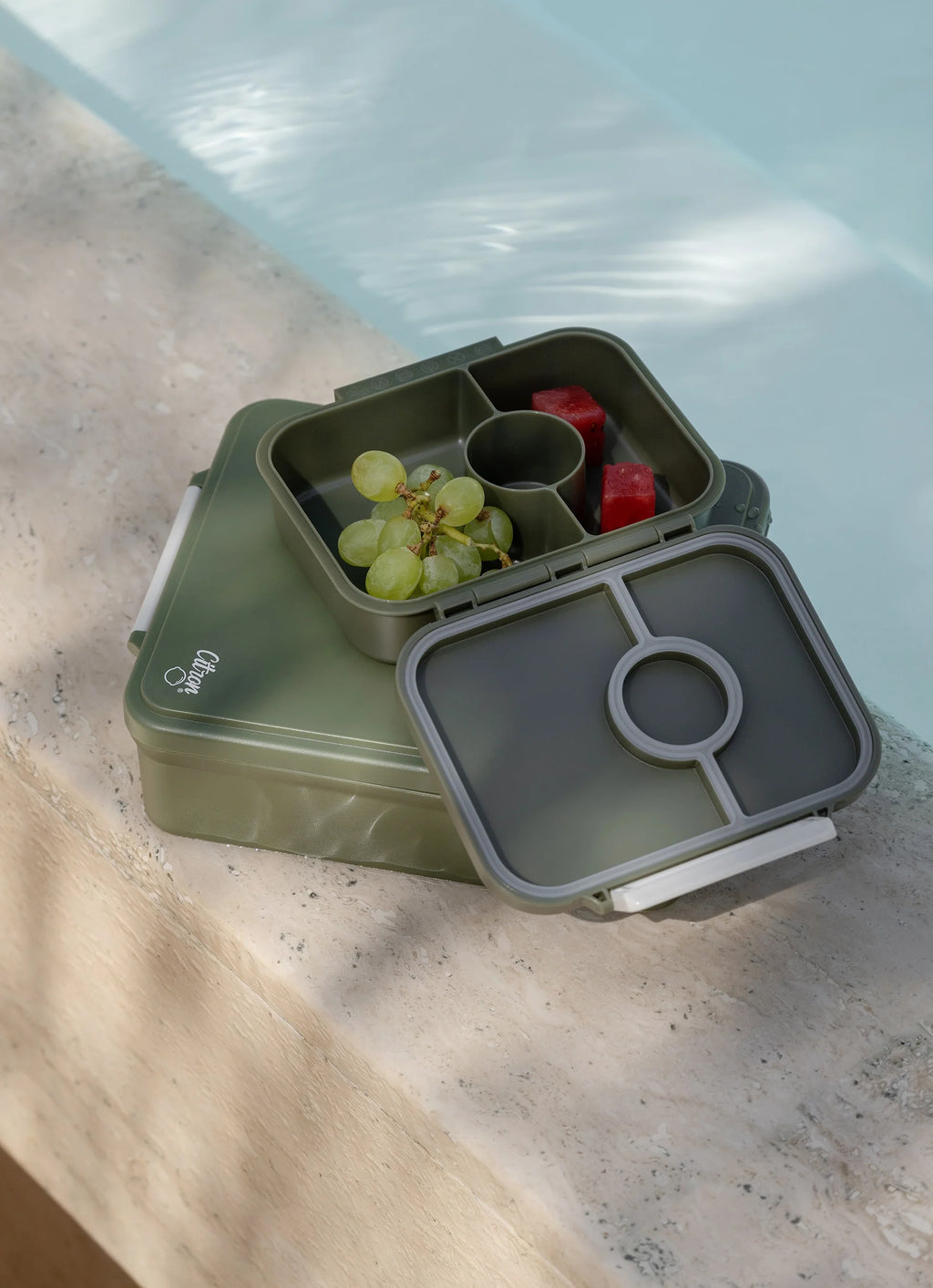 Citron Olive Green Tritan Snack Box