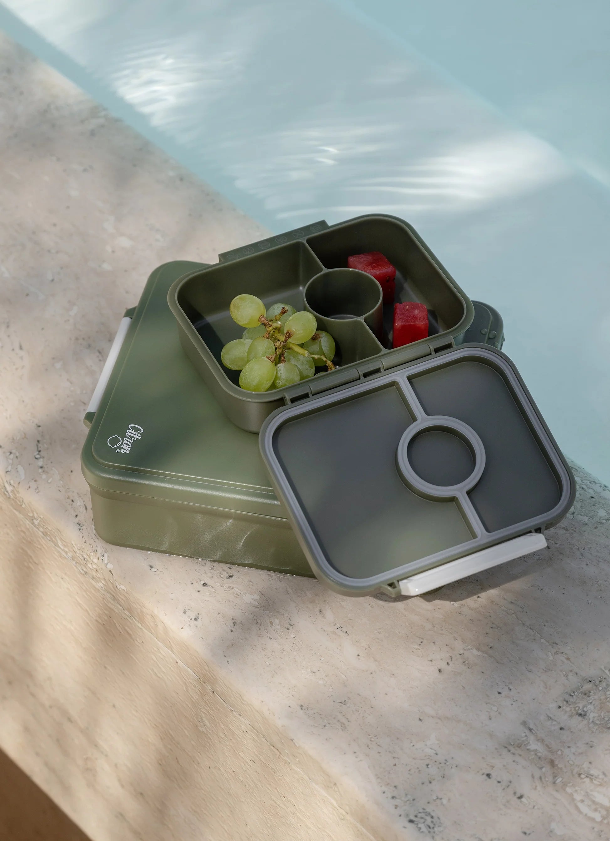 Citron Olive Green Tritan Snack Box