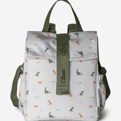 Citron Dino Insulated Rollup Lunch Bag