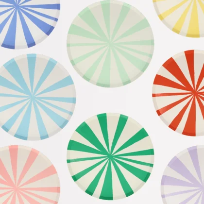 Meri Meri Mixed Stripe Side Plates (x8)