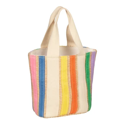 Mimi & Lula Rainbow Ribbon Basket Bag