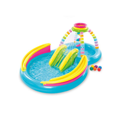 Intex® Rainbow Funnel Inflatable Play Center w/ Slide