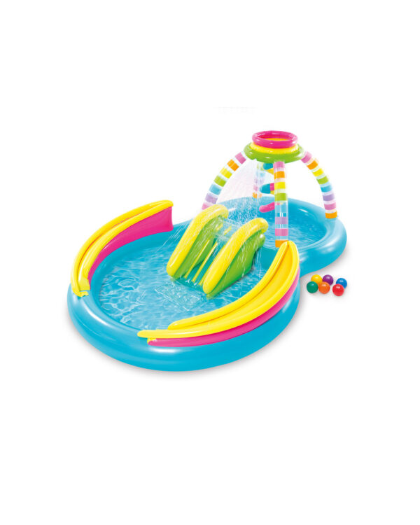 Intex® Rainbow Funnel Inflatable Play Center w/ Slide