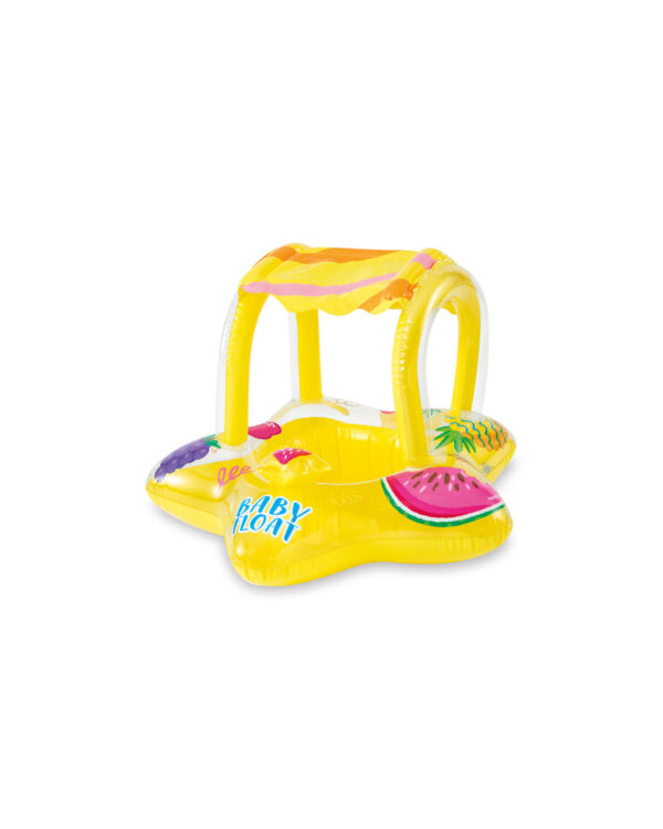 Intex® Yellow Kiddie Inflatable Pool Float with Sunshade