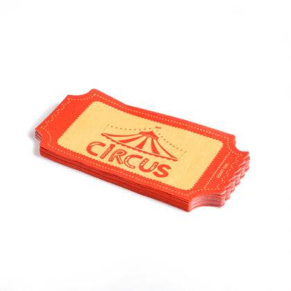 En Folie Birthday Carnival Circus Ticket Napkins (x16)