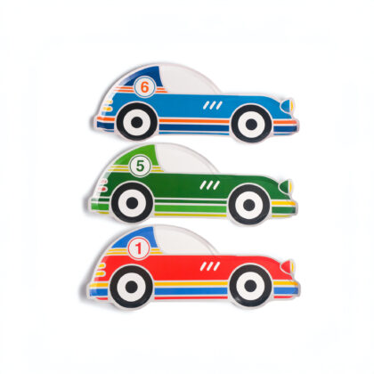 En Folie Racing Cars Plates (x8)