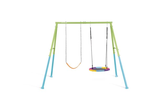 Intex® Colorful Swing & Saucer Two Feature Swing Set