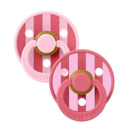 Bibs Pacifier STUDIO Collection Baby Pink Coral Mix