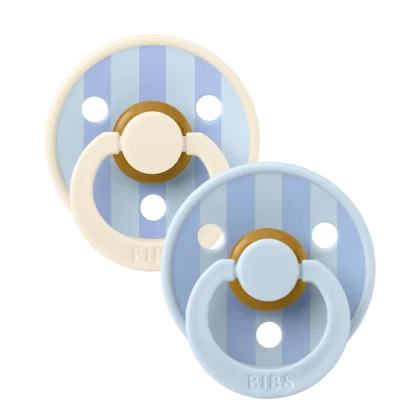 Bibs Pacifier STUDIO Collection Baby Blue Dusty Blue Mix