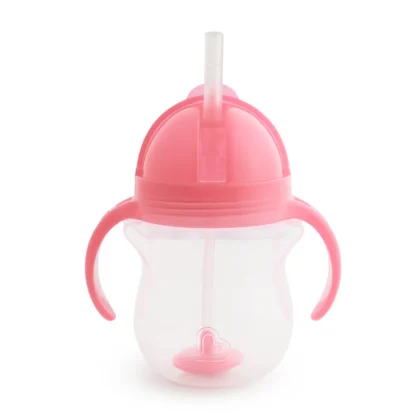 Munchkin Any Angle Weighted Straw Trainer Cup Pink