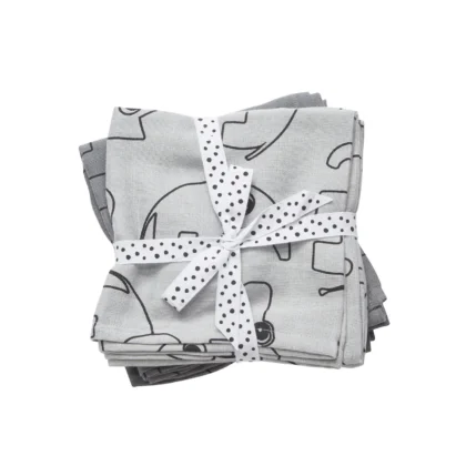 Done by Deer  Burp Cloth 2-pack Contour
