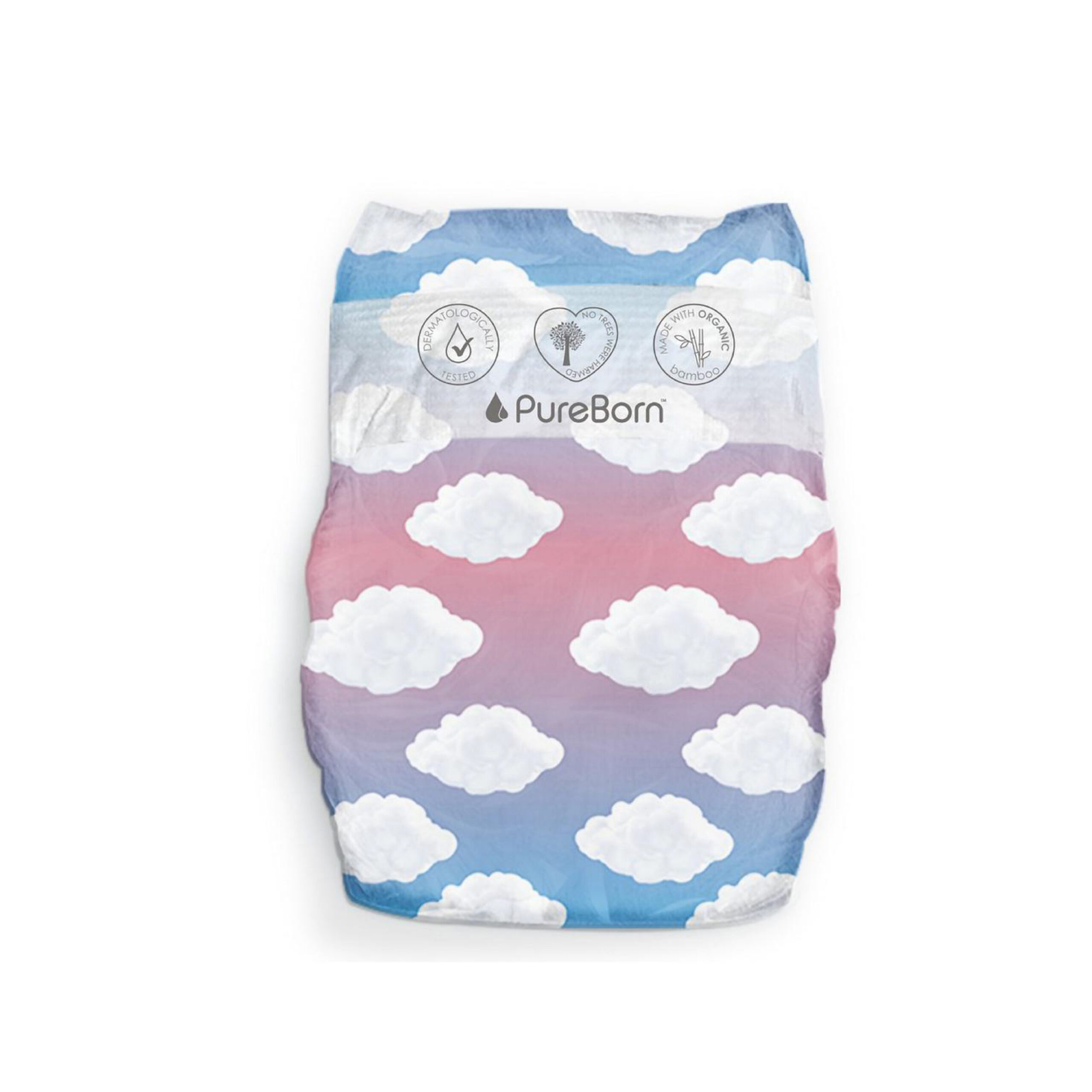 PureBorn Organic Bamboo Diapers Double Pack - Image 16