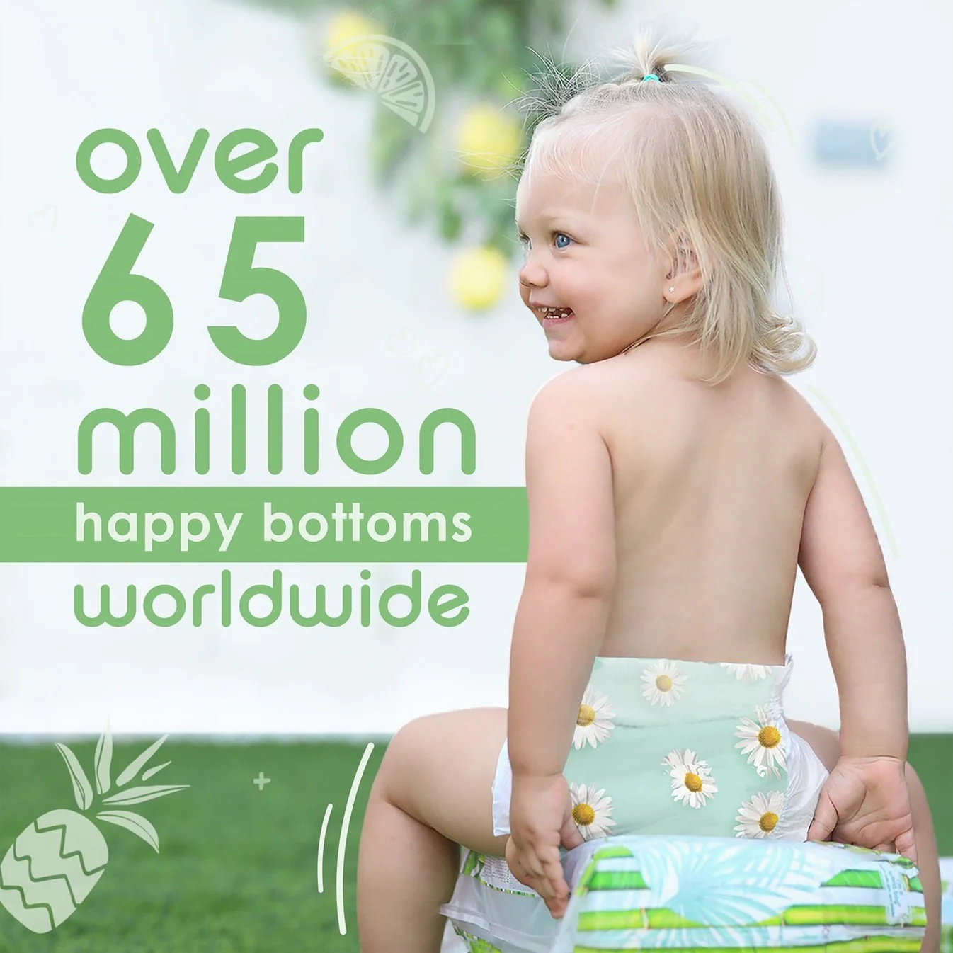 PureBorn Organic Bamboo Diapers Double Pack - Image 5